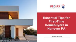 Image of a house with the business logo, blog title, and read more option